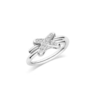 [
Bluetears-Jewels]JEUX DE SILVER DIAMOND RING
