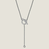 [
Bluetears-Jewels]FINESSE SILVER DIAMOND NECKLACE