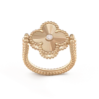[
Bluetears-Jewels]CLOVER RIVERSIBLE ROSE GOLD RING