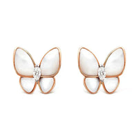 [
Bluetears-Jewels]BUTTERFLY MOP DIAMOND EARRINGS