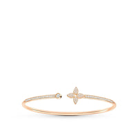 [
Bluetears-Jewels]IDYLLE PINK GOLD OPEN BRACELET DIAMOND PAVED