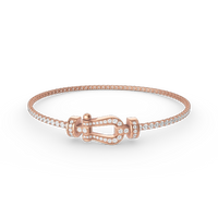 [
Bluetears-Jewels]FORCE  HORSESHOE  DIAMOND TENNIS BRACELET