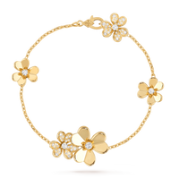 [
Bluetears-Jewels]FRIVOLE GOLD 5 FLOWERS BRACELET