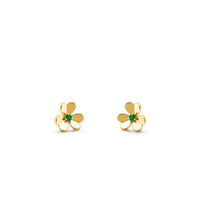 [
Bluetears-Jewels]FRIVOLE  FLOWER MALACHITE EARRINGS