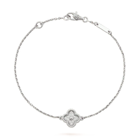 [
Bluetears-Jewels]CLOVER  SINGLE FLOWER BRACELET SILVER