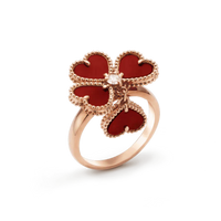 [Blue Jewels]SWEET CLOVER CARNELIAN RING